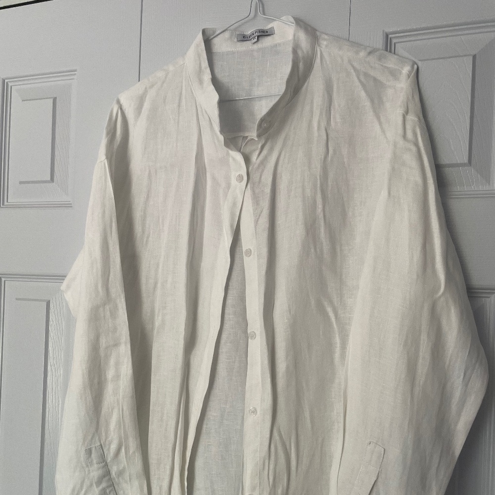 White linen blouse NEW